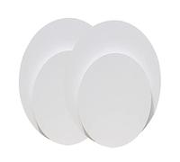 Hohopeti 5pcs Oval Cotton Oil Painting Canvas Panels DIY Art Drawing Boards 20x25cm Oil Canvas Artist Paper Board