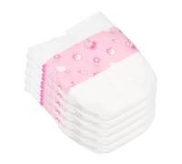 Hohopeti 5pcs Reusable Doll Diapers Soft Comfortable Fit Lightweight Doll Accessories for Reborn Pretend Play Nappies