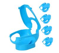 Hohopeti 5pcs Reusable Plastic Pigeon Holder Racing Bird Injection Fixer Mount for Medicine Feeding Easy-clean Hollow Structure Secure Grip Bracket for Pet and Racing Pigeon Cage