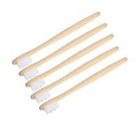 Hohopeti 5pcs Soft Bristle Round Head Toothbrush Pack for Adults and Elders Gentle Gum Protection Lightweight Manual Toothbrushes with Minimalist Grip Travel Friendly for Everyday Use