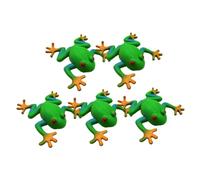 Hohopeti 5Pcs Soft Rubber Frog Stress Relief Squeeze Animal for Classroom and Anxiety Therapy