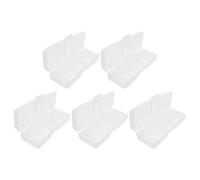 Hohopeti 5pcs Transparent Travel Manual Case Portable Hard Shaving Tool Organizer Safety Holder Protective Storage Box for Men