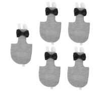 Hohopeti 5pcs Washable Bird Diaper Flight Suit for Parrots Lovebirds Cockatoos Comfortable Skin-friendly Design Cute Prints Reusable Pet Bird Clothing