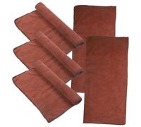 Hohopeti 5pcs Washable Guinea Pig Blanket Soft Small Animal Bedding Mats Reusable Pet Sleep Pads for Hamsters and Small Pets Brown