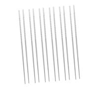 Hohopeti 6 Pairs Fry The Noodles and Chopsticks Chop Sticks Utensil for Eating Asian Chopsticks Cooking Non-Slip Stainless Non-Slip Stainless Steel Silver