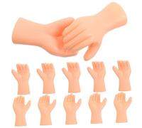 Hohopeti 6 Pairs Realistic Plastic Doll Crafting Kit Flexible Miniature Model Parts for Puppet Making and Doll Repairs Detailed Simulation Accessories