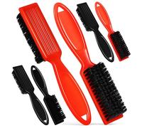 Hohopeti 6 Pcs Barber Cleaning Brushes with Handle Soft Nylon Bristles Hair Clipper Trimmer Tools for Men S Haircuts and Beard Grooming Professional Hairdressing Salon Use
