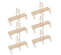 Hohopeti 6 Sets DIY Cable-stayed Bridge Stem Kit for Handmade Wooden Bridge Model Science Project Educational Mechanical Engineering for Family Collaboration
