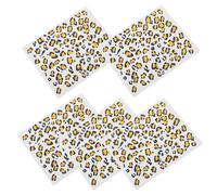 Hohopeti 6 Sheets Leopard Print Temporary Tattoo Stickers Removable Realistic Decals for Party Halloween Carnival Easy Application and Removal Stylish Body Art Transfers