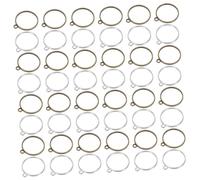 Hohopeti 60 Pcs Round Open Bezel Pendants Alloy Resin Frames for DIY Jewelry Making Hollow Charms for Necklace Earrings Craft Protective Borders for Creative Resin Art