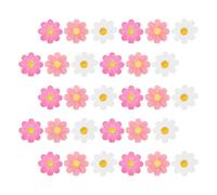 Hohopeti 60pcs Daisy Paper Napkins Set - Printed Floral Pattern Disposable Table Napkins in Rose Red, Pink and Gold Foil - Party, Birthday, Wedding and Spring Tea Party Decor