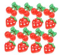 Hohopeti 60Pcs Fruit Nail Art Slices DIY Nail Charms Decoration for Phone Cases Resin Crafts Cute Strawberry Cherry Lemon Shapes for Stylish Elegant Designs