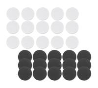 Hohopeti 60pcs round Black and White Plastic Chess Pieces Replacement Set for Board Games and Teaching Suitable for Checkers and Game Chess Accessories