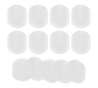 Hohopeti 60pcs Silicone Earring Clip Pads with Oval Shape for Comfortable Support and Non-Slip Wear, for Daily Use and Fits Easily into Makeup Bag
