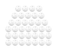 Hohopeti 60pcs White Plastic Rattle Balls for Stuffed Animals Safe DIY Noise Maker Inserts for Lightweight Shaker Bells for Newborn Sensory Craft Projects