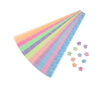 Hohopeti 630pcs Glow in The Dark Origami Paper Strips for Star Folding DIY Craft, 210 Sheets Per Pack, 3pcs Lucky Star Making Paper Strips for Arts and Crafts, Handmade Decoration Supplies