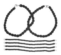 Hohopeti 6Pcs Black Elastic Boot Bands with Metal Hooks Outdoor Hiking Boot Blousing Straps for Cycling and Camping Accessories