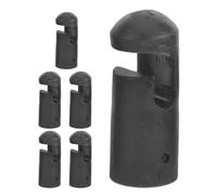 Hohopeti 6pcs Black Trampoline Pole Covers Replacement Caps for Metal Poles Universal Enclosure Post Protectors Safety Pads for Mini Trampolines Outdoor Use