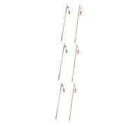 Hohopeti 6pcs Cat Teaser Interactive Cat Rods Wire Flying Insect Engaging Indoor Play for Kittens Designs Random Style