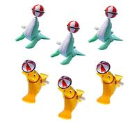 Hohopeti 6pcs Clockwork Sea Lion Toy Wind-up Plaything for Boy Girl Animal Toys Moving Parts for Boys and Girls Playtime for Age Random Color