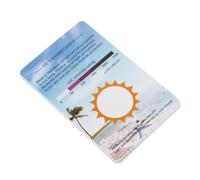 Hohopeti 6pcs Discoloration Detection Testing Cards for Uvc Rays Terrarium and Reptile Container Identifying Strips Outdoor Light Meter for Pet Tank Measurement