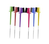 Hohopeti 6pcs Double Side Eyebrow Brush Brow Comb Makeup Tool Abs Material Stylish Double Purpose Gentle Brush Comb for Professional Salon and Home Use Assorted Color Random Color