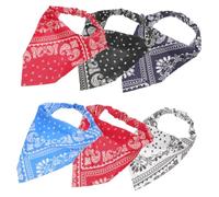Hohopeti 6Pcs Elastic Hair Scarves Bandanas for Women and Teen Lightweight Delicate Head Kerchief Decor with Paisley Pattern Stretchy Comfortable Hairband in Multiple Colors for Daily Wear