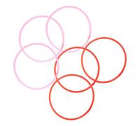 Hohopeti 6pcs Floating Plants Rings for Fish Tank Aquarium Feeding Ring Plastic Floating Plant Holder for Fish Tanks