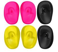 Hohopeti 6pcs Hair Coloring Ear Covers Lightweight Ear Protectors for Hair Dye Heat Shield Earmuffs for Salon and Home Use
