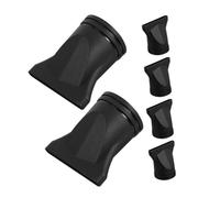 Hohopeti 6pcs Hair Dryer Narrow Nozzle Heat Resistant Concentrator Attachments Fast Drying Styling Tool Fit for Salon and Home Use