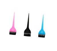 Hohopeti 6pcs Hair Tinting Brush for DIY Hair Coloring Comfortable Handle with Black Blue Pink Combs for Home and Barbershop Use
