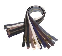 Hohopeti 6pcs Heavy Duty Metal Zippers for Sewing Jackets Pants Handbags Multi-Color Garment Zippers for Jeans Repair and Upgrade