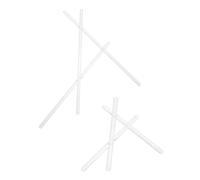 Hohopeti 6pcs High Temperature Solid Glass Stirring Rods Professional Cocktail Mixing Sticks for Lab Bar Kitchen Scientific Exploration