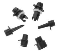 Hohopeti 6pcs Inflatable Boat Accessories Pump Adapter Set with Compact Design Plastic Inflator Connectors for Paddle Boards and Air Mattresses, for Outdoor Camping and Kayak Air Valve