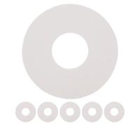 Hohopeti 6pcs Inflatable Boat Valve Silicone Gaskets Kit for Dinghy | White Silicone and PVC Sealing Washers, Portable Spare Parts for Campers, Sups, Travel, and Field Leak Support