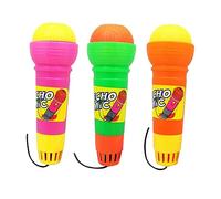 Hohopeti 6pcs Kids Echo Microphone Toy Voice Amplifying Plastic Microphone Party Favour Bright Colour Design Lightweight No Batteries