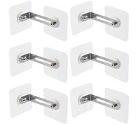 Hohopeti 6Pcs Large Anti-tip Furniture Anchors Heavy Duty Adhesive Wall Anchors Proofing Kit for Cabinet and Bookshelf Safety Protection
