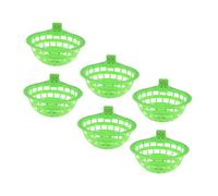 Hohopeti 6pcs Large Plastic Bird Pigeon Bowls for Breeding and Hatching Smooth Surface Easy to Clean Nesting Bowls Safe and Comfortable Nesting Pans Suitable for Cockatiels Canaries and