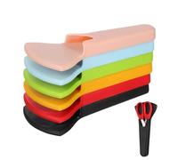 Hohopeti 6pcs Magnetic Kitchen Scissor Cover Set Protective Sheaths, Colour-coded Small Scissor Cases for Food Preparation and Craft Safety