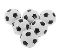 Hohopeti 6pcs Mini Football Squeeze Balls Stress Relief Sensory Soft PU Material Portable Hand Exercise Relaxation Balls for Party Favors and Travel Use