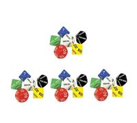 Hohopeti 6Pcs Multi-Sided Dice Set for Board Games and Party Game Props Numbered Plastic Dice with Place Value (Ones to Hundred Thousands) for Rpgs