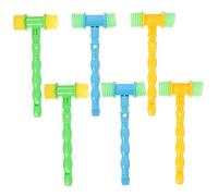 Hohopeti 6pcs Music Hammer Funny Educational Music for Sensory Play Early Learning Development Random Colors Random Color