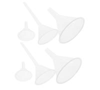 Hohopeti 6pcs Plastic Laboratory Funnels Lightweight PP Bottle Filling Funnels for Chemistry Biology Medical Experiments