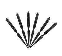 Hohopeti 6pcs Professional Hair Teasing Tail Comb Set Black, Detangling Scalp Styling Brushes for Salon and Curly Hair, Haircut Grooming Tools for Women and Men
