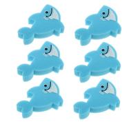 Hohopeti 6pcs Quick Drying Shark Animal Bath Sponges Soft Nonabrasive Ocean Creatures Shower Scrubbers Cute Cartoon Bath for Newborns