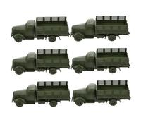 Hohopeti 6pcs Realistic Military Truck Model for Educational Sand Table Decor Enhances Strategic Thinking Social Skills Interactive Play for Home School Office Collectors