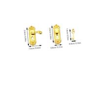 Hohopeti 6Pcs Scale Dollhouse Retro Style Hardware Accessories for Dollhouse Furniture Decoration and Collectors