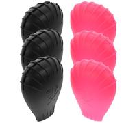 Hohopeti 6pcs Silicone Makeup Brush Protective Covers Reusable Easy to Store Assorted Color Can Be Cleaned Makeup Brush Holder for Travel and Home Use