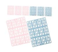 Hohopeti 6pcs Small Animal Foot Pads Abs Plastic Cage Floor Mats for Rabbit Hamster Guinea Pig Cat Dog Paw Protection Soft Resting Cushion Non-slip Water Leak Mat