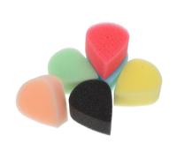 Hohopeti 6pcs Tear Drop Face Paint Sponges for Water Drop Shaped Skin Facial Sponges with Vivid Colors for Art Classes and Creative Face Painting Includes Portable Opp Bag for Easy Storage